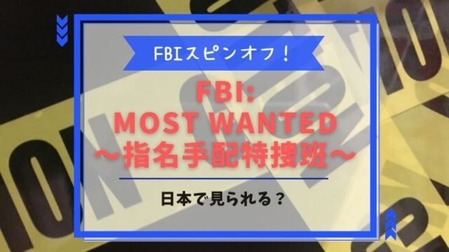 FBI:Most Wanted～指名手配特捜班～　配信